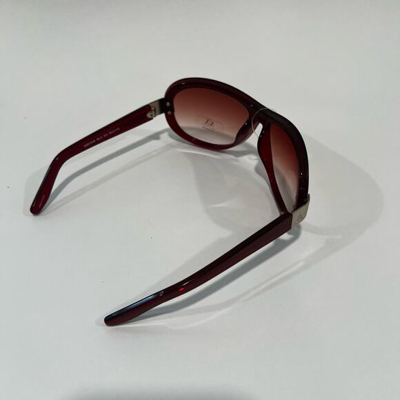 NWOT Armani Exchange Oversized Wrap Aviator Sunglasses Brown / Pink - Picture 8 of 10